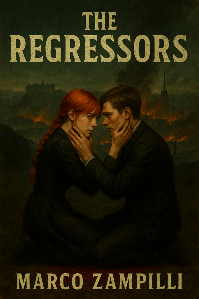 The Regressors book cover by Marco Zampilli dystopian novel